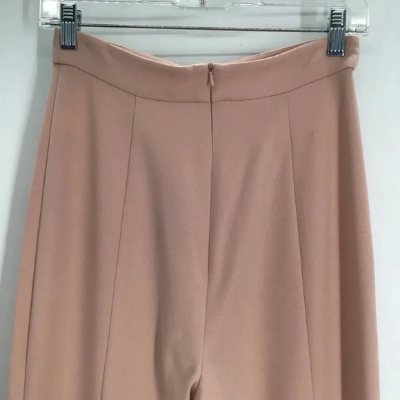 Black Halo Women’s Isabella Pant High Waist Wide Leg Pant Blush Pink NWT size 2 - Picture 4 of 8